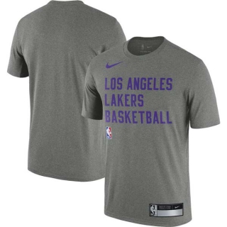 Men's NBA Los Angeles Lakers Nike Heather Gray 2023-24 Sideline Legend Performance Practice T-Shirt