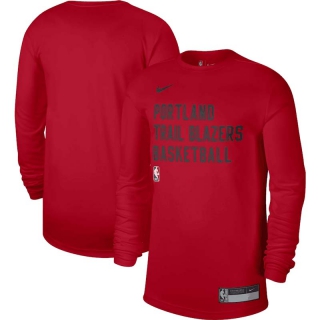 Unisex NBA Portland Trail Blazers Nike Red 2023-24 Legend On-Court Practice Long Sleeve T-Shirt