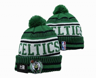 NBA Boston Celtics New Era Black Green Beanies Knit Hat 3020