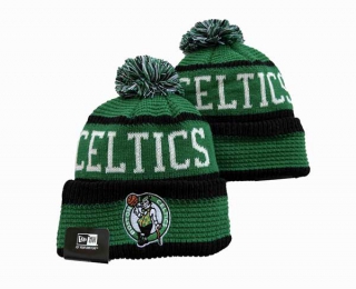 NBA Boston Celtics New Era Black Green Beanies Knit Hat 3021