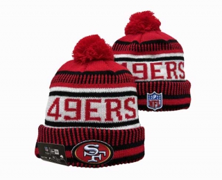 NFL San Francisco 49ers New Era Red Black Cuffed Beanies Knit Hat 3044