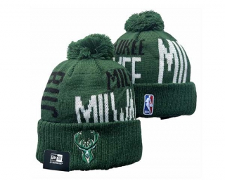 NBA Milwaukee Bucks New Era Green Beanies Knit Hat 3010