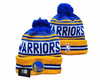 NBA Golden State Warriors New Era Gold Royal Beanies Knit Hat 3071