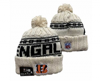 NFL Cincinnati Bengals New Era Cream Beanies Knit Hat 3044