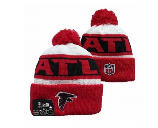 NFL Atlanta Falcons New Era White Red 2023 Sideline Beanies Knit Hat 3043
