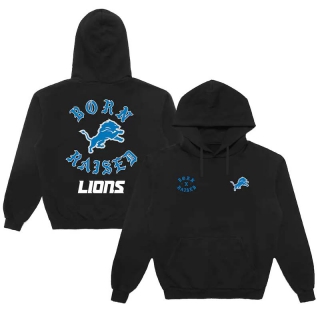 Unisex NFL Detroit Lions Born x Raised Black Pullover Hoodie
