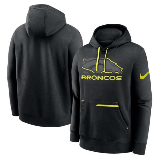Men's NFL Denver Broncos Nike Black Volt Pullover Hoodie