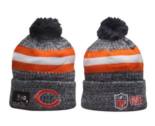 NFL Chicago Bears New Era Orange Navy 2023 Sideline Cuffed Beanies Knit Hat 5015