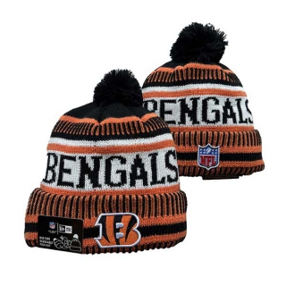 NFL Cincinnati Bengals New Era Orange 2023 Cold Weather Pom Beanies Knit Hat 3050