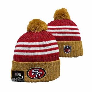 NFL San Francisco 49ers New Era Gold Red 2023 Sideline Cuffed Beanies Knit Hat 3055