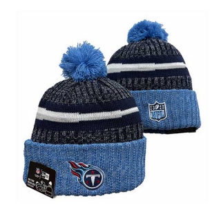 NFL Tennessee Titans New Era Light Blue 2023 Cold Weather Pom Beanies Knit Hat 3042