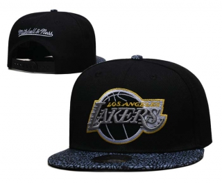 NBA Los Angeles Lakers Mitchell & Ness Black Snapback Hat 2113
