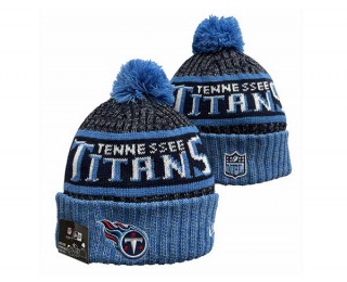 NFL Tennessee Titans New Era Pewter Blue 2023 Sideline Tech Cuffed Beanies Knit Hat 3044