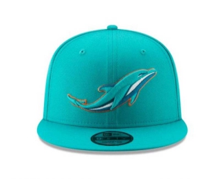 NFL Miami Dolphins New Era Aqua 9FIFTY Snapback Hat 2004