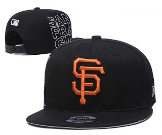 MLB San Francisco Giants New Era Black 9FIFTY Snapback Hat 3019