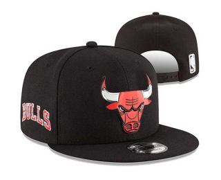 NBA Chicago Bulls New Era Black 9FIFTY Snapback Hat 3063