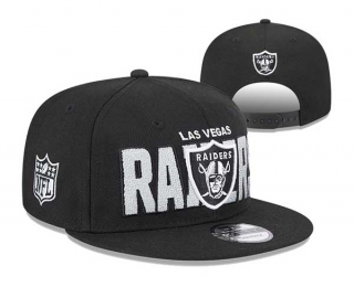 NFL Las Vegas Raiders New Era Black 2023 NFL Draft On Stage 9FIFTY Snapback Hat 3063