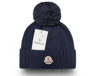 Wholesale Moncler Navy Knit Beanie Hat 9034