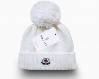 Wholesale Moncler White Knit Beanie Hat 9048