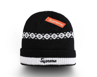 Wholesale Supreme Black Knit Beanie Hat 9012