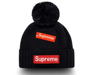 Wholesale Supreme Black Knit Beanie Hat 9013