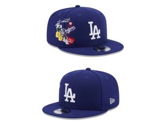 MLB Los Angeles Dodgers New Era Royal City Cluster 9FIFTY Snapback Hat 2266