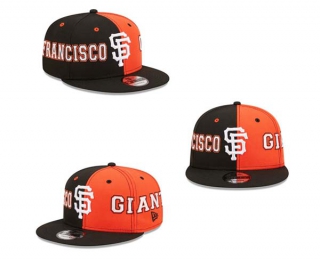 MLB San Francisco Giants New Era Black Orange 9FIFTY Snapback Hat 2023