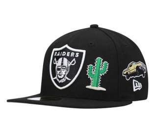 NFL Las Vegas Raiders New Era Black 9FIFTY Snapback Hat 2087