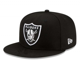 NFL Las Vegas Raiders New Era Black 9FIFTY Snapback Hat 2088