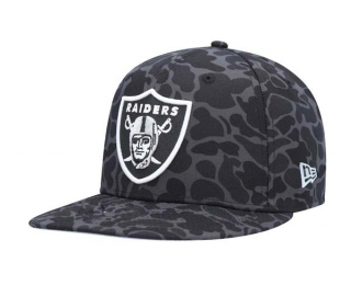 NFL Las Vegas Raiders New Era Black Leopard 9FIFTY Snapback Hat 2091