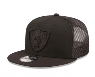 NFL Las Vegas Raiders New Era Black Trucker 9FIFTY Snapback Hat 2092