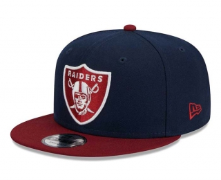 NFL Las Vegas Raiders New Era Navy Burgundy 9FIFTY Snapback Hat 2095