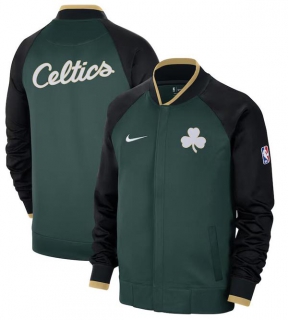 NBA Boston Celtics Nike Kelly Green Black 2022-23 City Edition Showtime Thermaflex Full-Zip Jacket