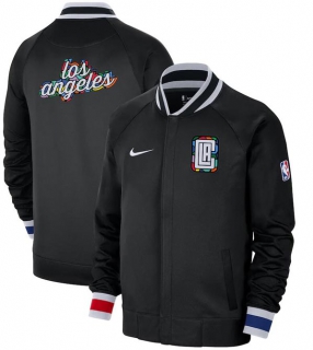 NBA Los Angeles Clippers Nike Black 2022-23 City Edition Showtime Thermaflex Full-Zip Jacket