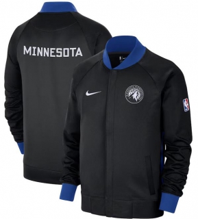 NBA Minnesota Timberwolves Nike Black Royal 2022-23 City Edition Showtime Thermaflex Full-Zip Jacket