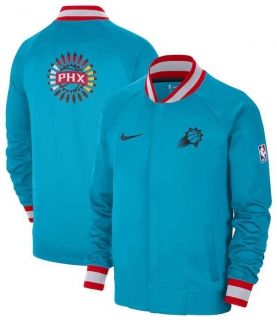 NBA Phoenix Suns Nike Light Blue 2022-23 City Edition Showtime Thermaflex Full-Zip Jacket