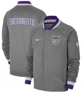 NBA Sacramento Kings Nike Gray Purple 2022-23 City Edition Showtime Thermaflex Full-Zip Jacket