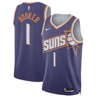 Men's Phoenix Suns Devin Booker Nike Purple 2023-24 Swingman Icon Edition Jersey