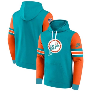 Men's NFL Miami Dolphins Nike Aqua Orange Pullover Hoodie