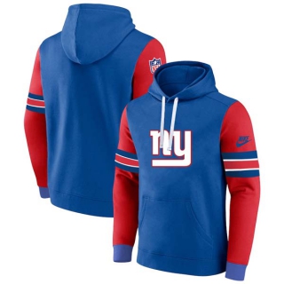 Men's NFL New York Giants Nike Royal Red Pullover Hoodie