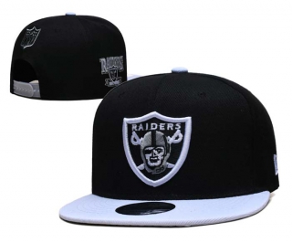 NFL Las Vegas Raiders New Era Black White AFC West 9FIFTY Snapback Hat 6068