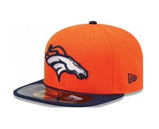 NFL Denver Broncos New Era Orange Navy 59FIFTY Fitted Hat 1009
