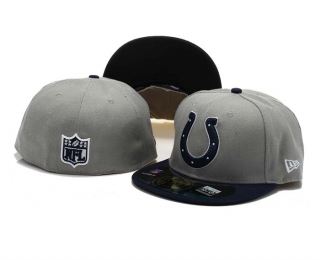 NFL Indianapolis Colts New Era Gray Navy 59FIFTY Fitted Hat 1002