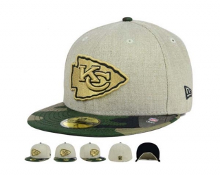 NFL Kansas City Chiefs New Era Gray Camo 59FIFTY Fitted Hat 1002