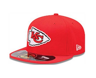 NFL Kansas City Chiefs New Era Red 59FIFTY Fitted Hat 1003