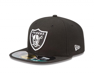 NFL Las Vegas Raiders New Era Black 59FIFTY Fitted Hat 1007