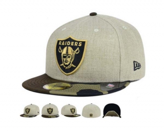 NFL Las Vegas Raiders New Era Gray Camo 59FIFTY Fitted Hat 1013