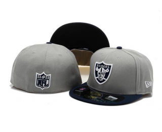 NFL Las Vegas Raiders New Era Gray Navy 59FIFTY Fitted Hat 1014