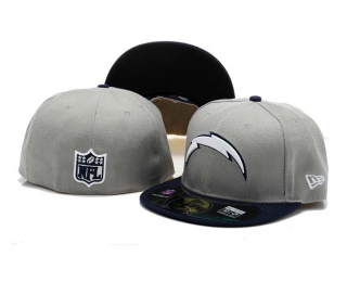 NFL Los Angeles Chargers New Era Gray Navy 59FIFTY Fitted Hat 1006