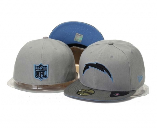 NFL Los Angeles Chargers New Era Gray Olive 59FIFTY Fitted Hat 1008